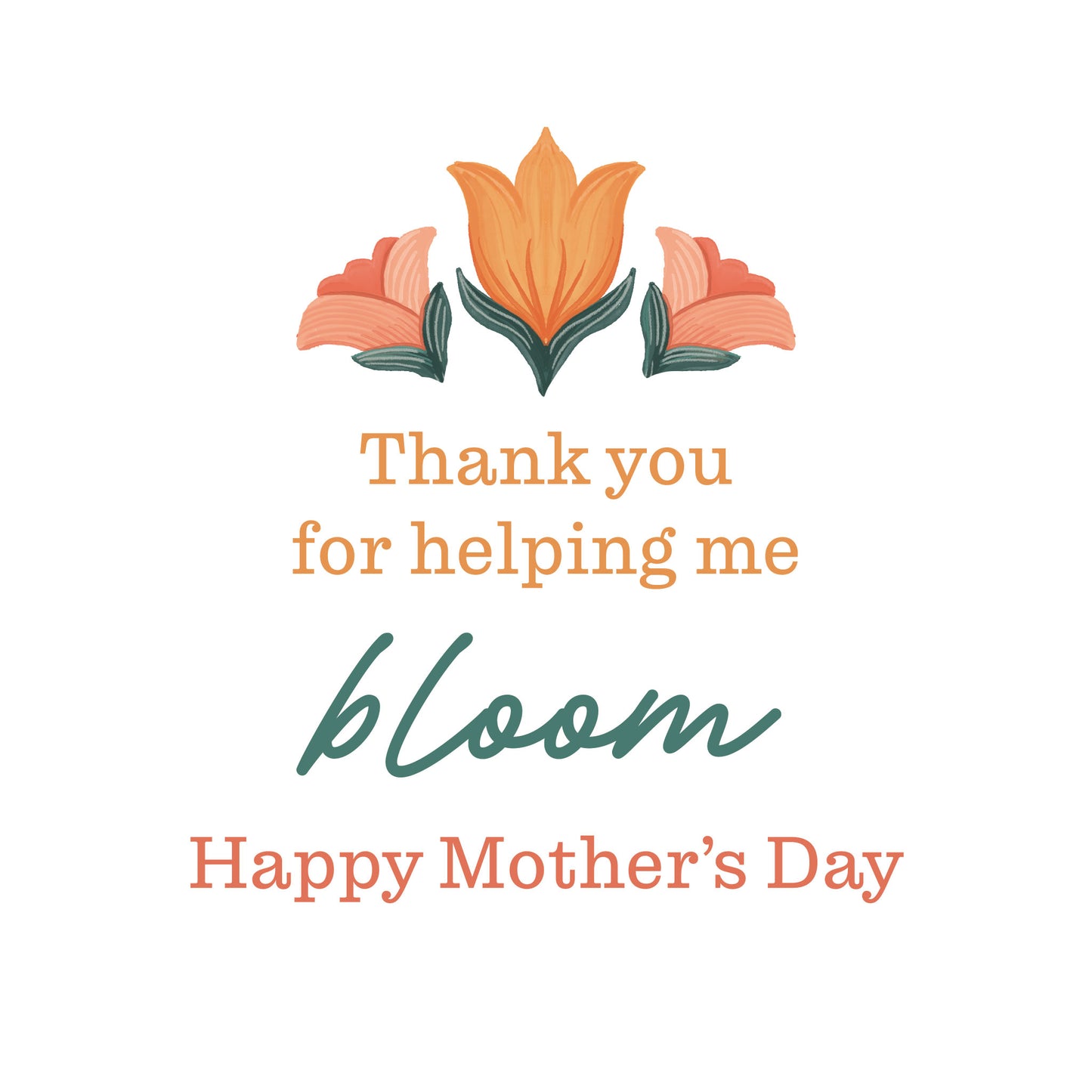Floral Mother’s Day Card – Tulips for Mom Card