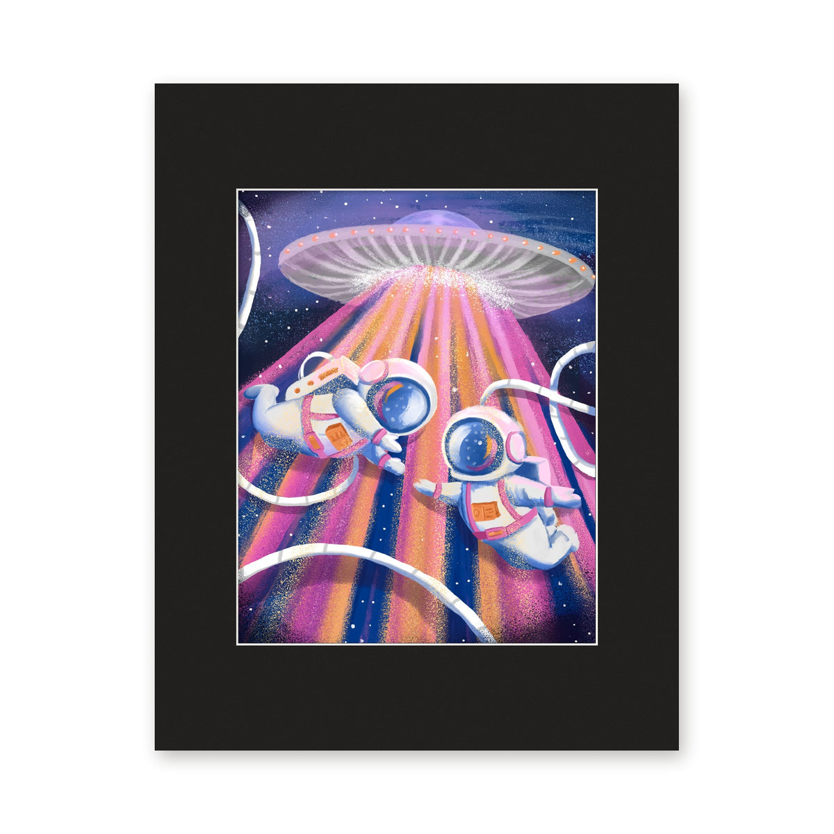You've Abducted My Heart art print in a black 11x14 mat