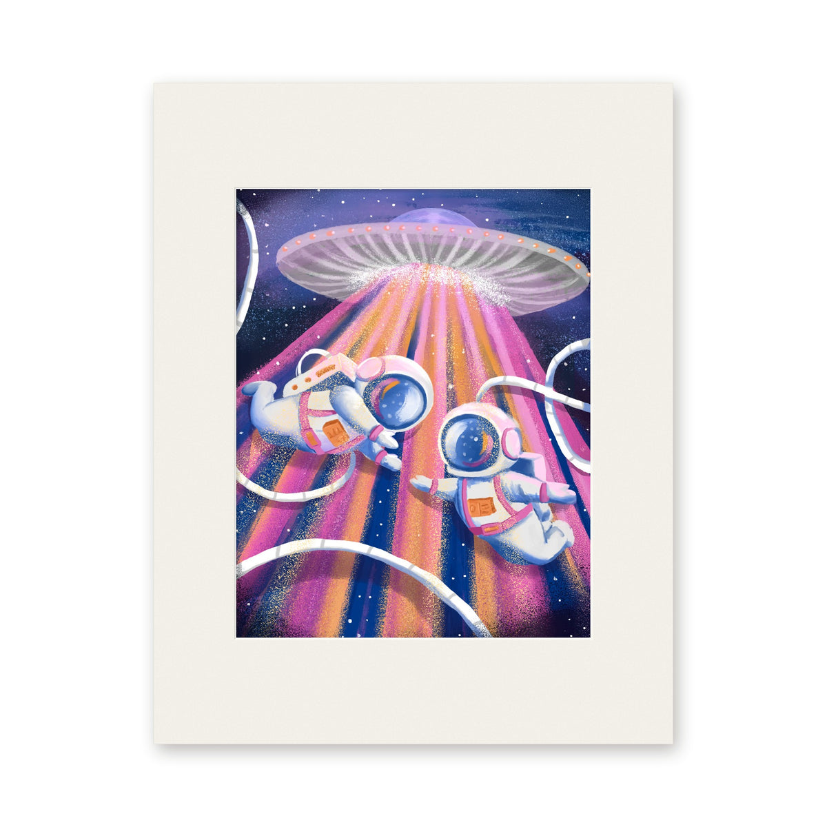 You've Abducted My Heart art print in a white 11x14 mat