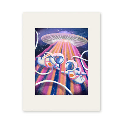 You've Abducted My Heart art print in a white 11x14 mat