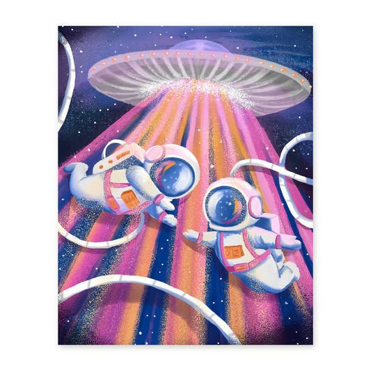 You've Abducted My Heart art print, full illustration
