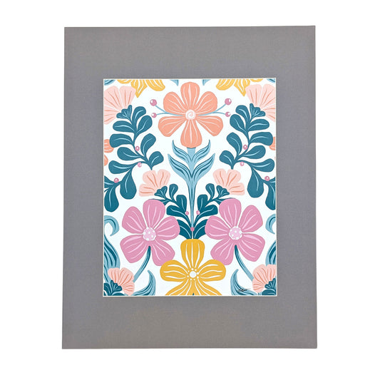 Retro Floral Art Print