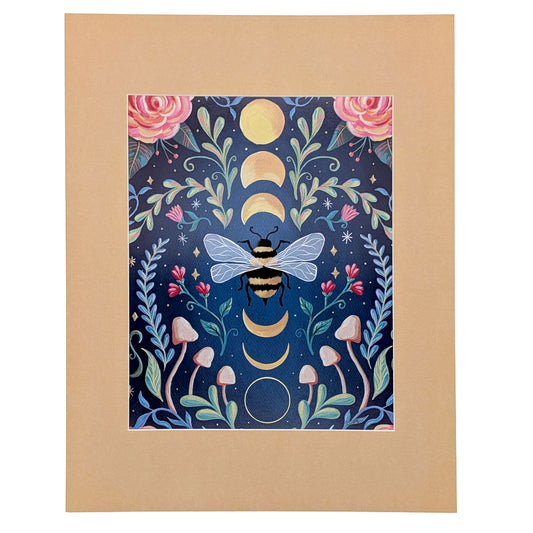 Moon Bee Art Print