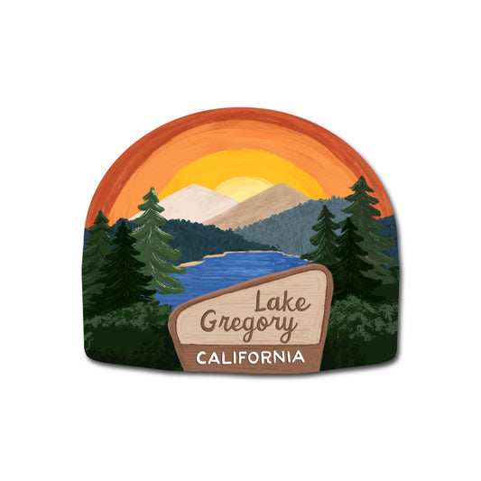 Lake Gregory California Sticker | Mountain Lake & Outdoor Adventure Vinyl Sticker