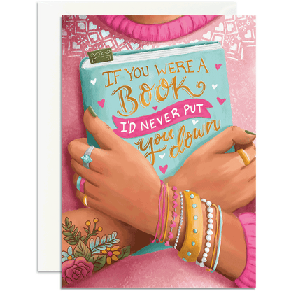 Never Put You Down - Book Valentine's Day Card